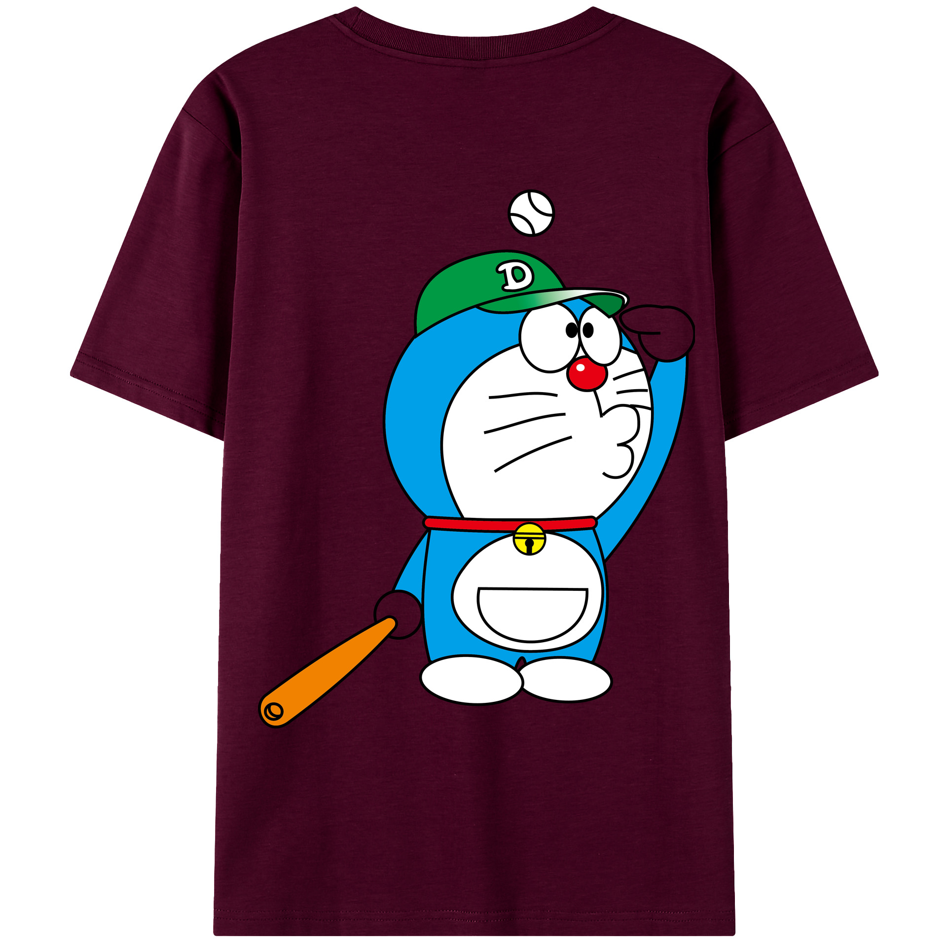 （画像用） ドラえもん Doraemon レディース半袖Tシャツ(バックプリント)